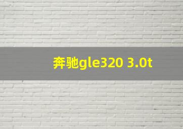 奔驰gle320 3.0t